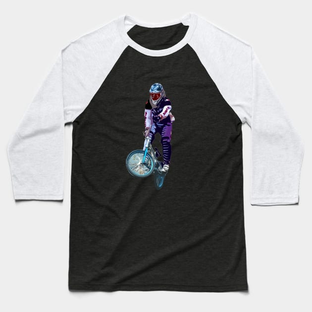 bmx Baseball T-Shirt by rickylabellevie